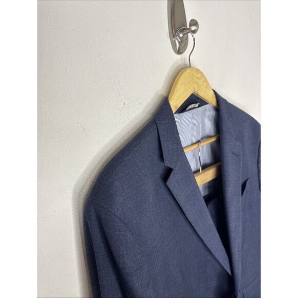 Banana Republic Slim Fit 2 Piece Suit 46R Jacket 38x31 Pants Blue - Picture 3 of 9